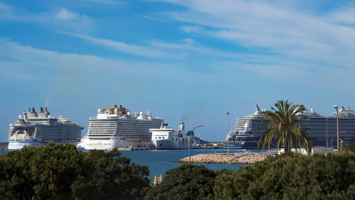 Cruise Ships Docked in Palma, Majorca