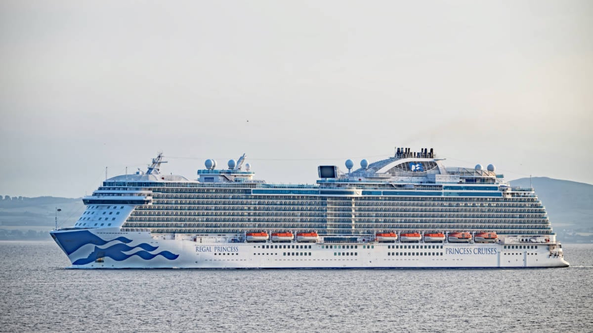 Regal Princess Cruise Ship in Scotland