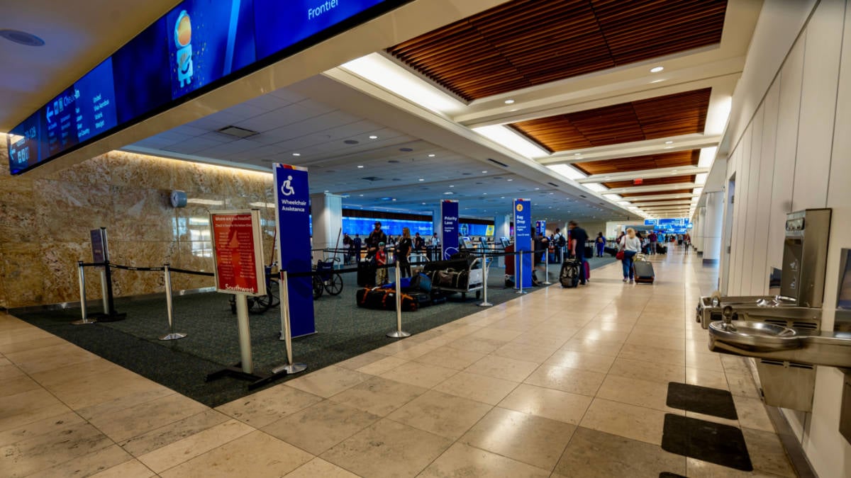 TSA Lanes at Orlando Airport