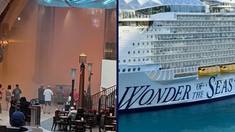 Unexpected Showers Dampen Day Inside Wonder of the Seas