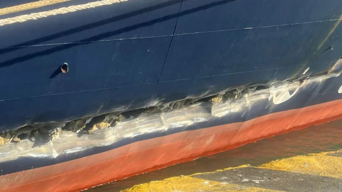 Damaged MV Gemini