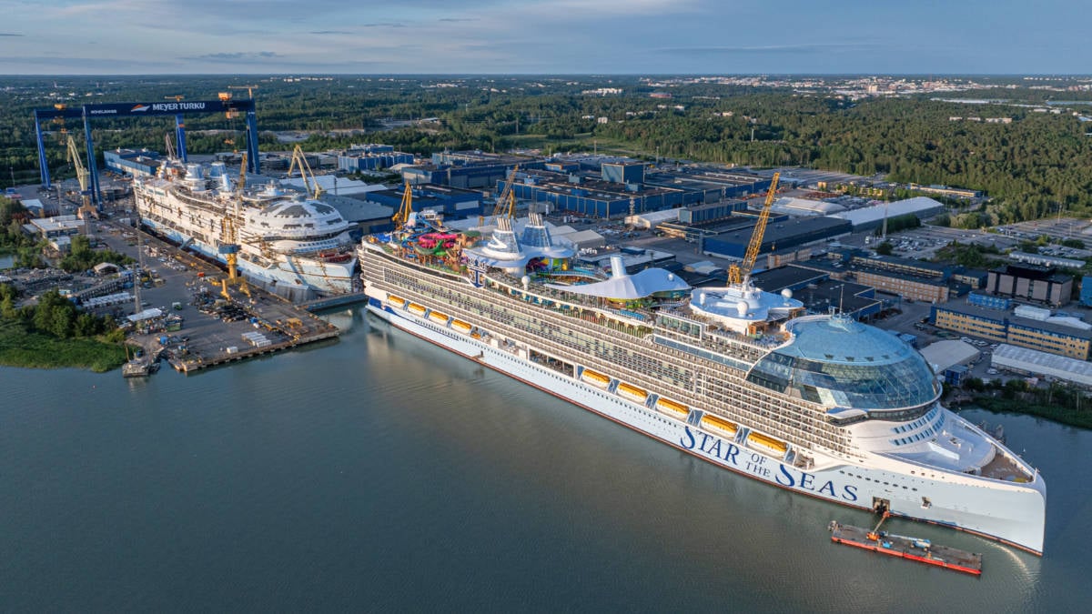 Star of the Seas and Legend of the Seas at Meyer Turku