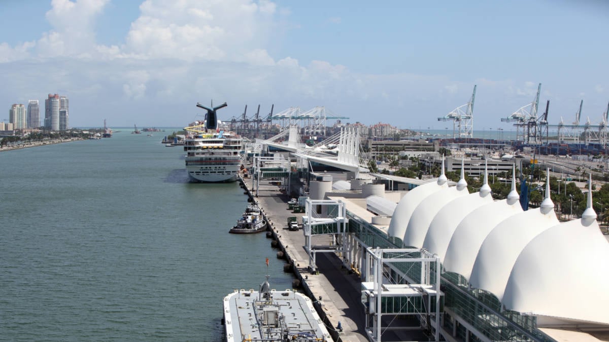 Cruise Ship Docked in Miami