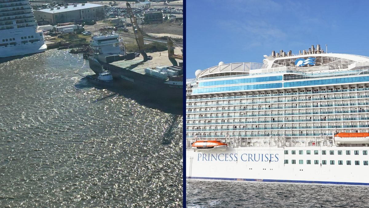 Oil Spill and Regal Princess