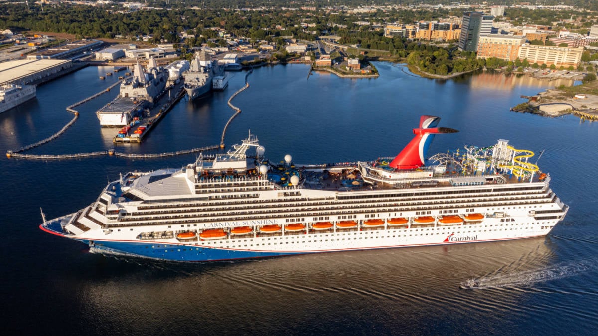 Carnival Sunshine in Norfolk