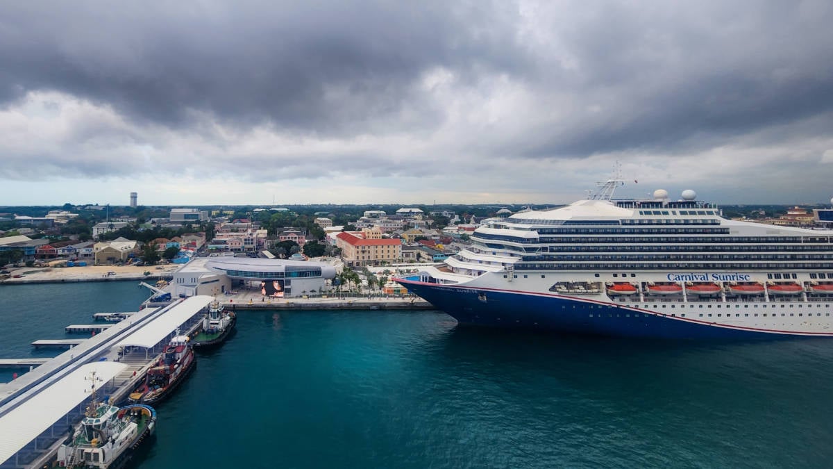 Carnival Sunrise on Cloudy Day
