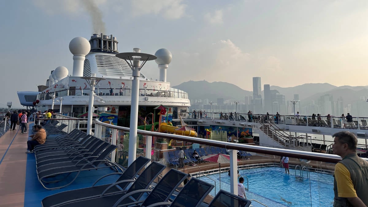 Royal Caribbean Cruise Ship in Hong Kong