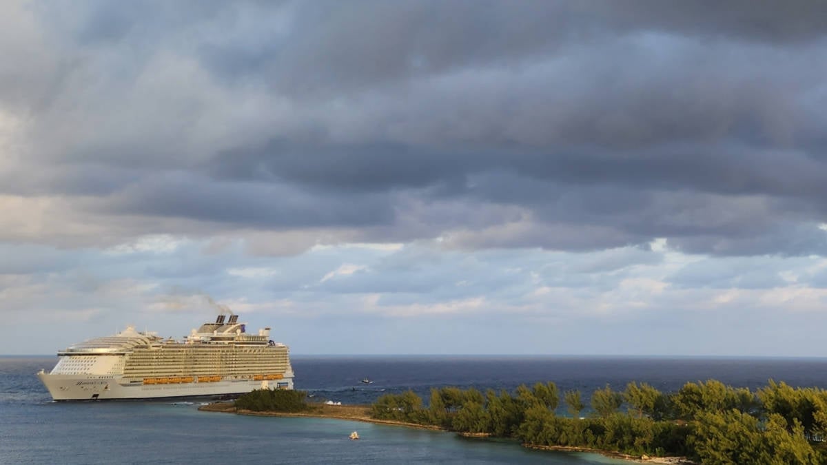Cruise Ship in Bad Weather