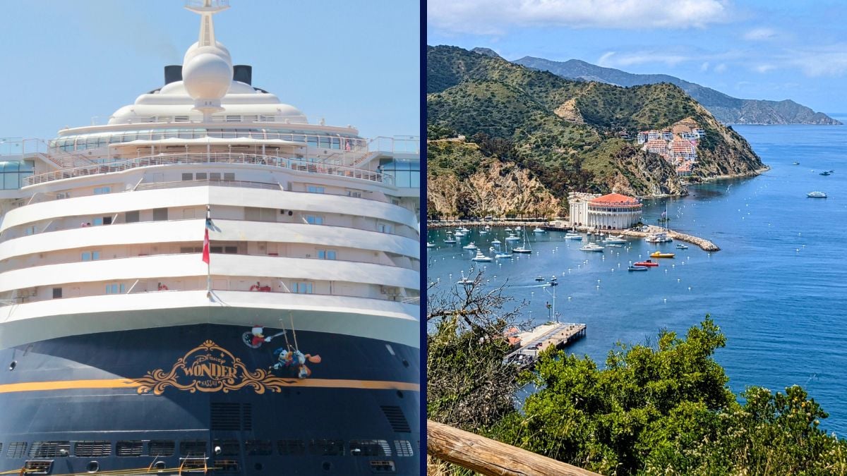 Disney Wonder and Catalina Island