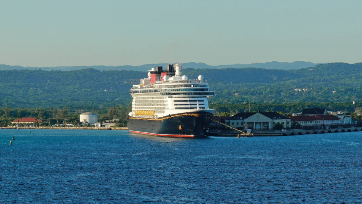 Disney Cruise Ship in Falmouth, Jamaica