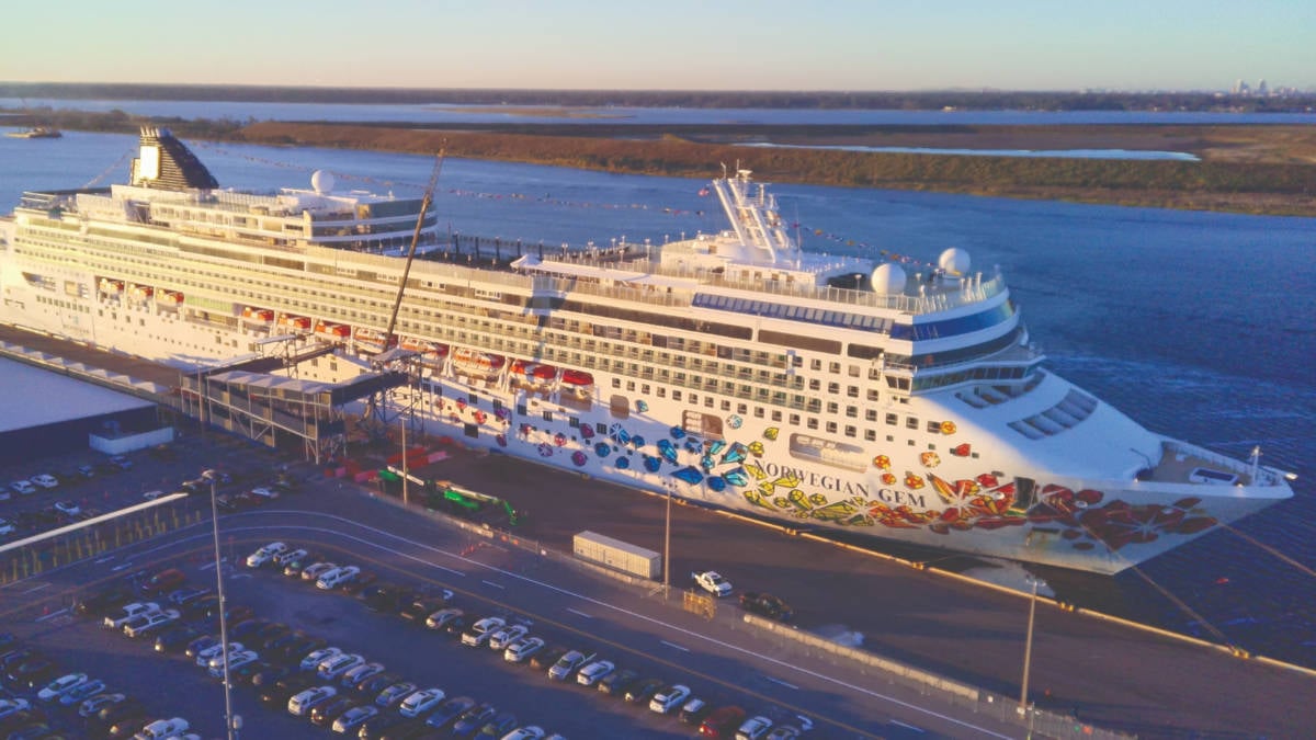 Norwegian Gem Docked in Jacksonville, Florida