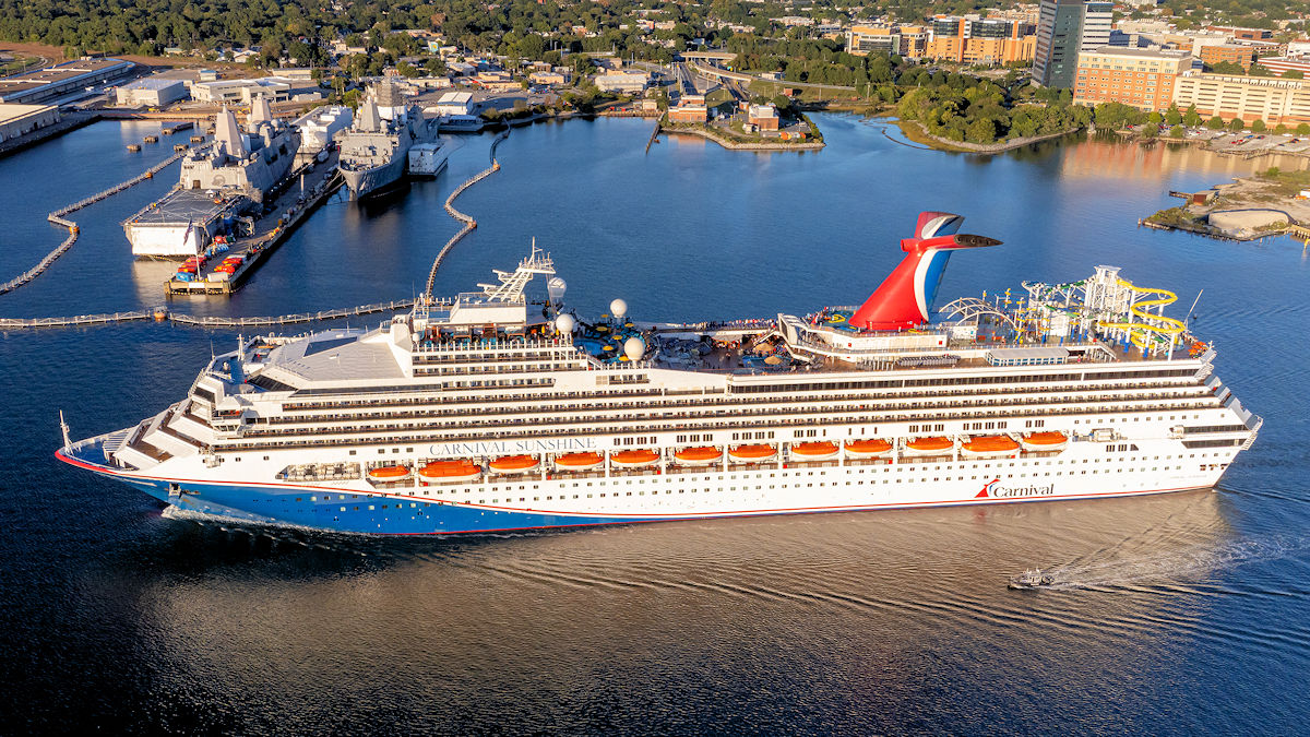 Carnival Sunshine in Norfolk