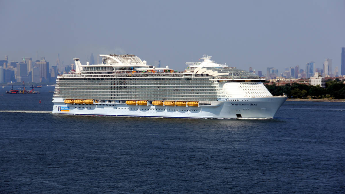 Symphony of the Seas Departing New Jersey