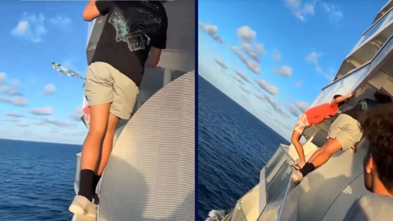 Teenagers Caught Climbing Cruise Ship Balcony in Shocking Video