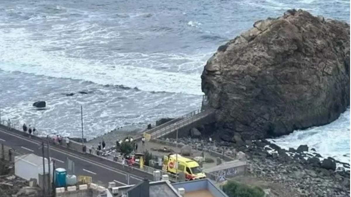 Tenerife rescue after wave sweeps visitors into the sea