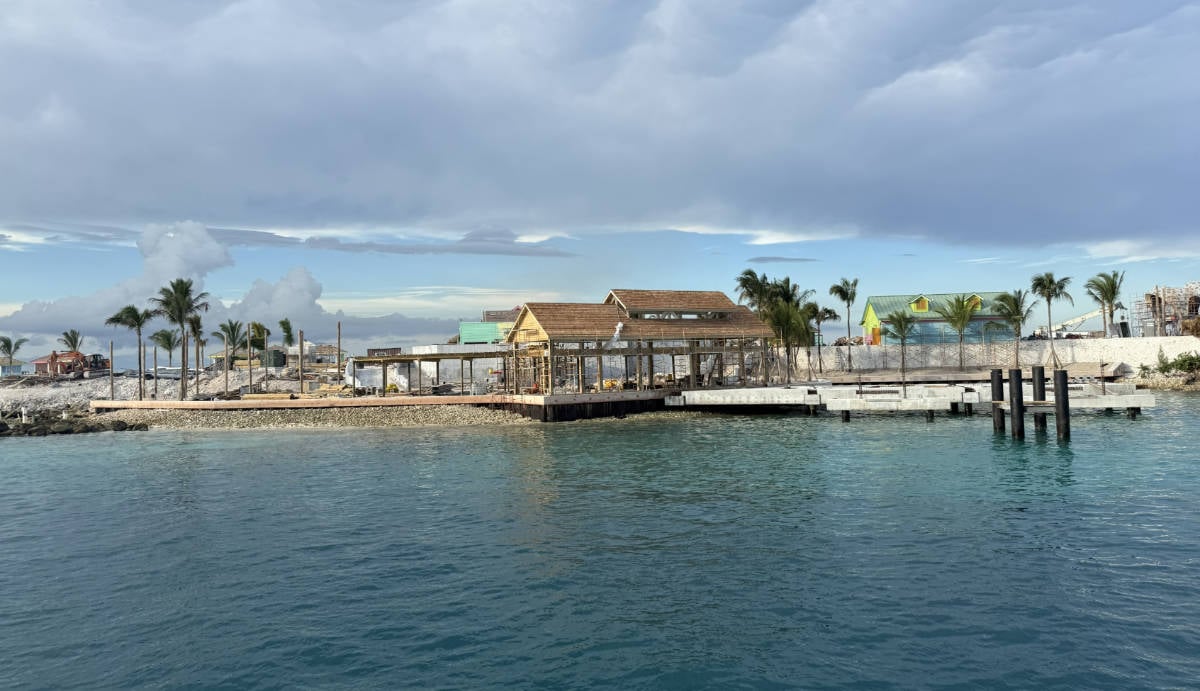 Construction of Royal Caribbean's Nassau Beach Club