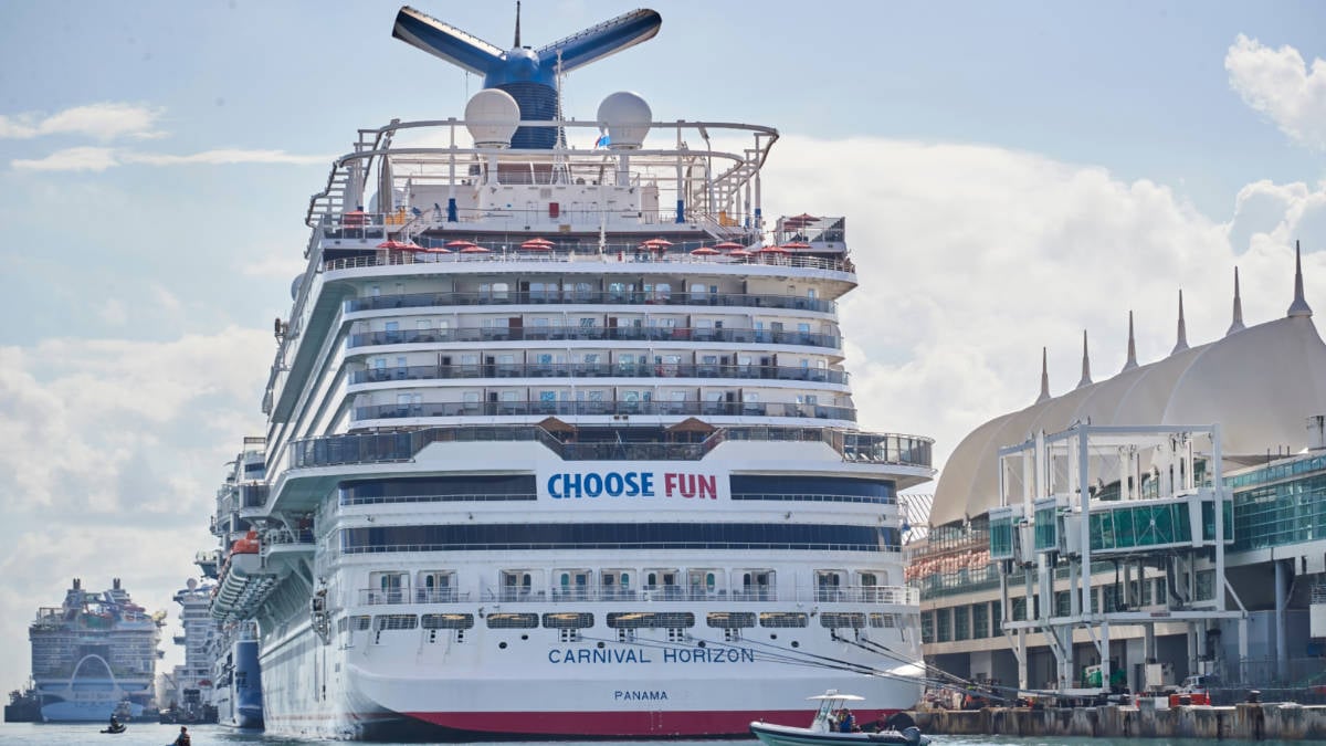 Carnival Horizon Docked in Miami