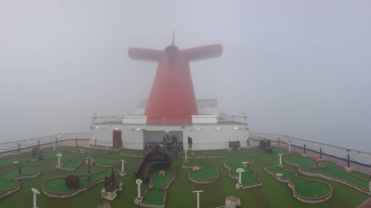 Carnival Cruise Ship in Fog