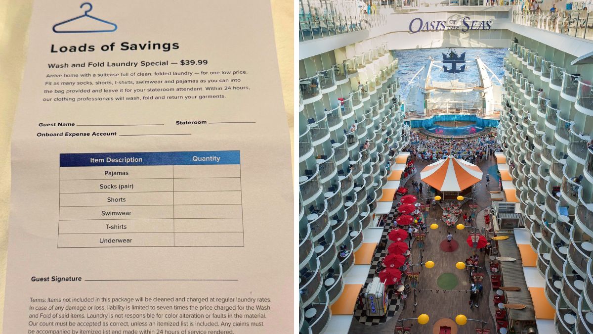 Laundry Price on Oasis of the Seas