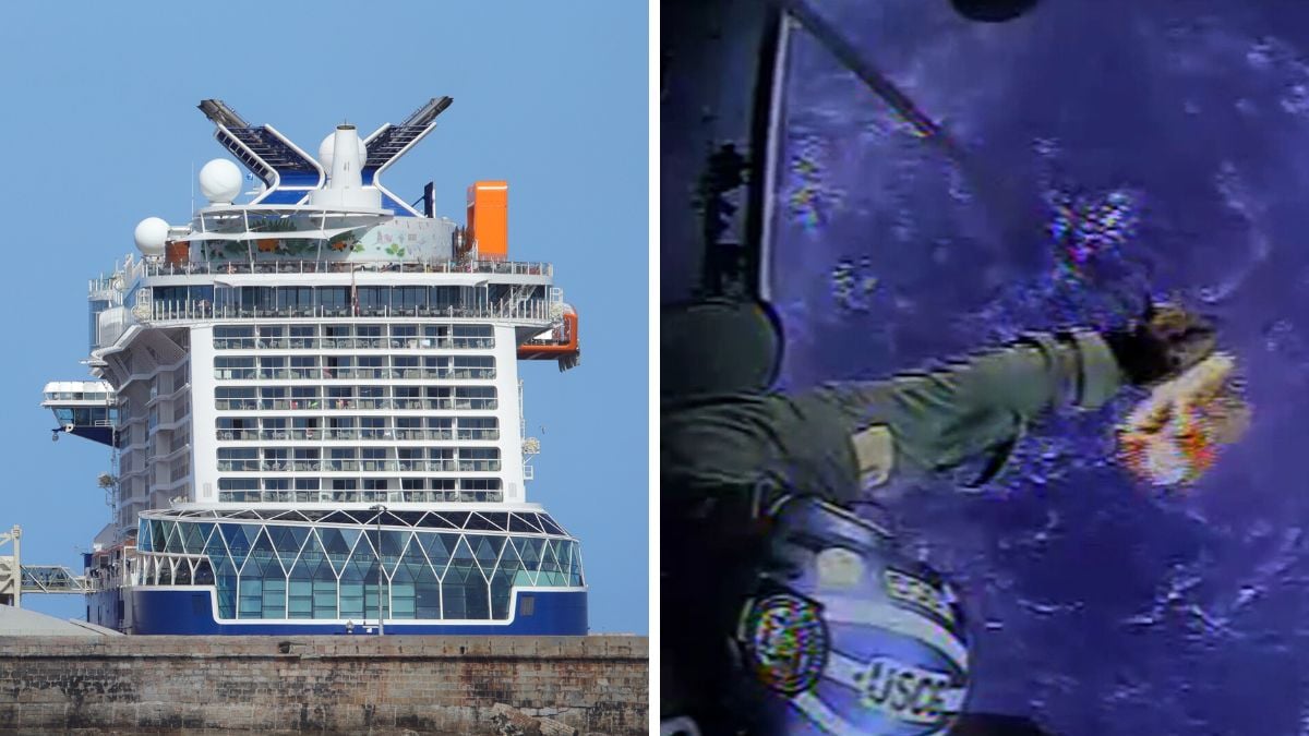 Celebrity Apex Coast Guard Airlift