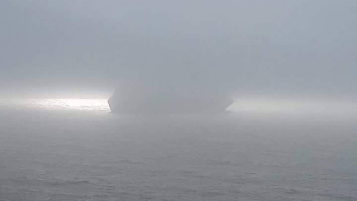 Cruise Ship in Fog
