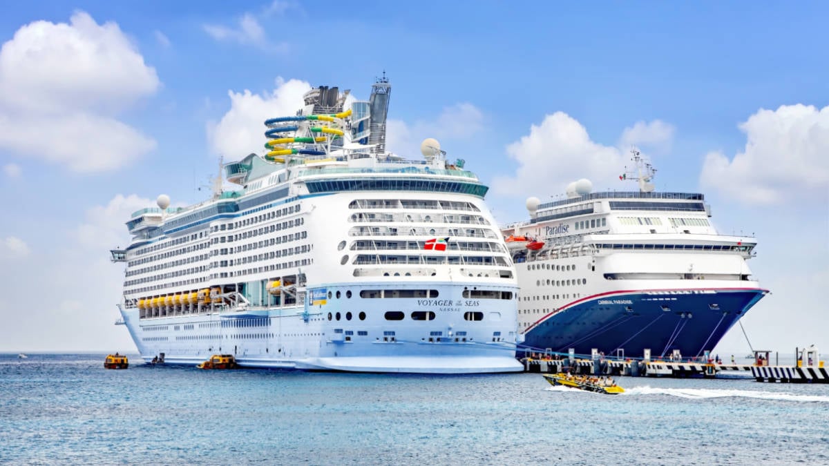 Carnival and Royal Caribbean Cruise Ships