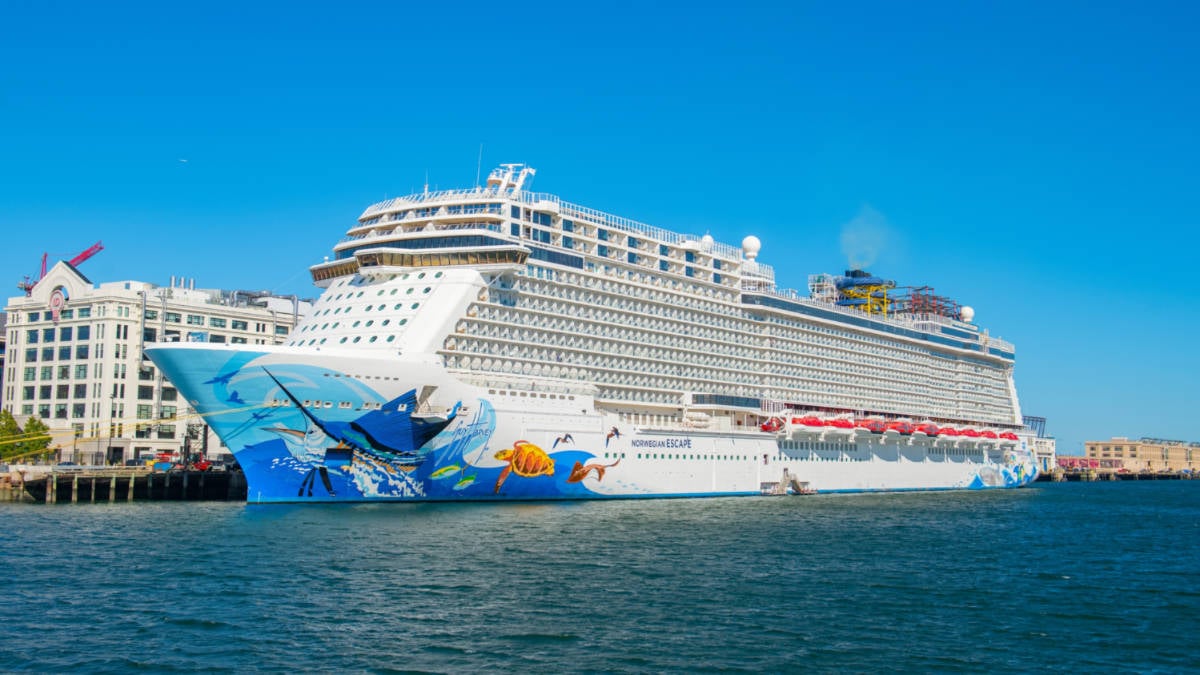 Norwegian Escape Cruise Ship in Boston