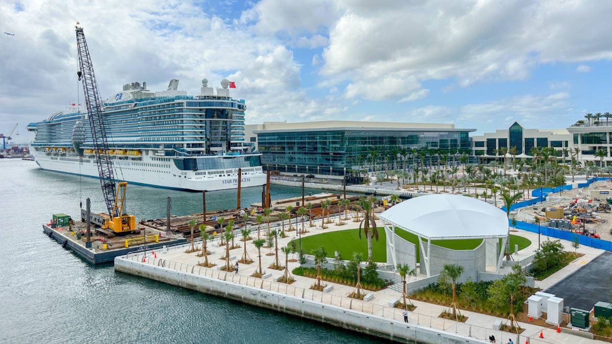 Princess Cruise Ship Docked at Port Everglades