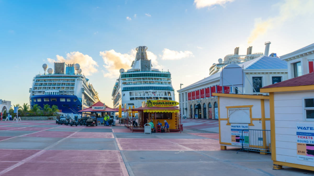 Cruise Ships Docked in St. Maarten