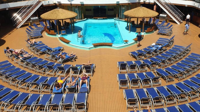 Lounge Chairs at Carnival Cruise Ship Pool