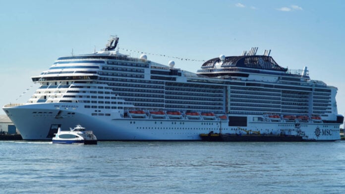 MSC Meraviglia Cruise Ship In Brooklyn, New York