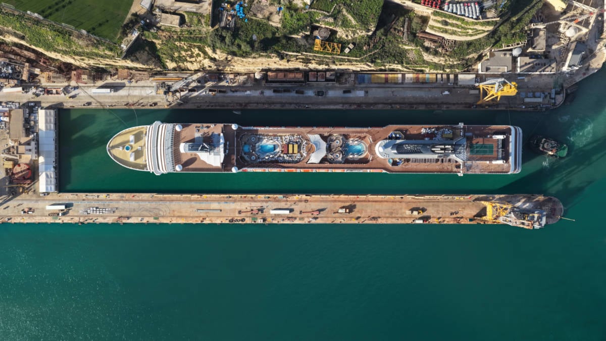 MSC Poesia Dry Dock in Malta