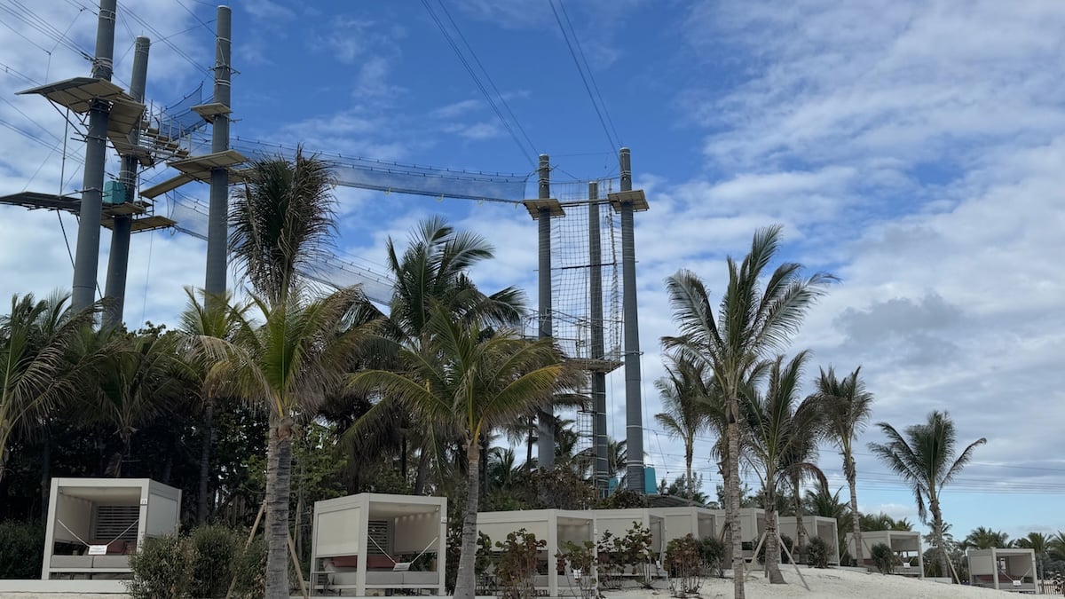 Ziplines at Vibe Shore Club
