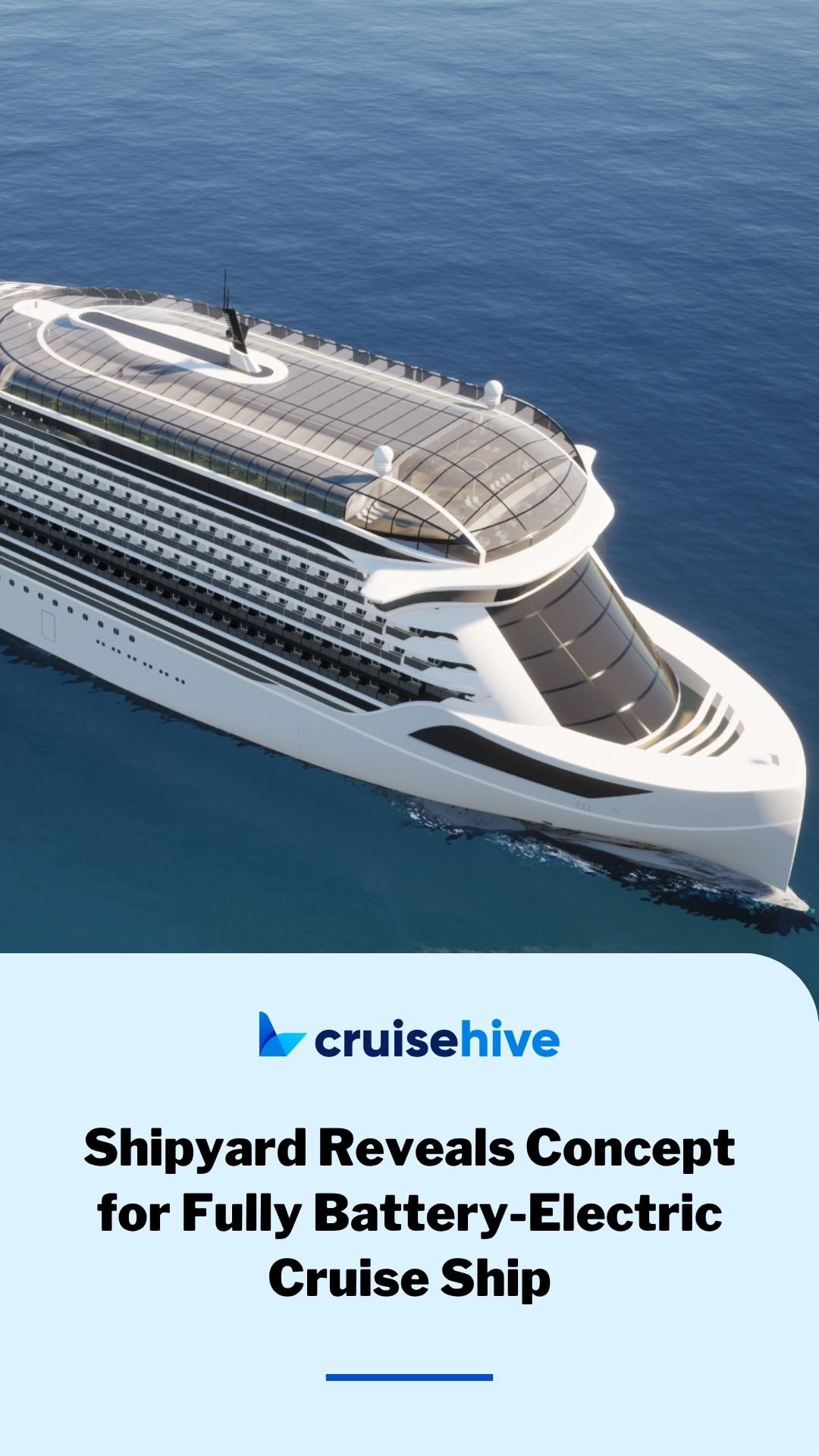 Shipyard Reveals Concept for Fully Battery-Electric Cruise Ship