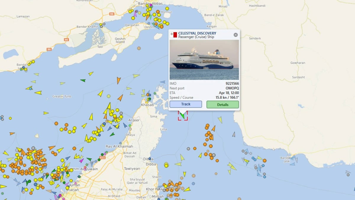 Cruise Ship Tracking for Celestyal Discovery