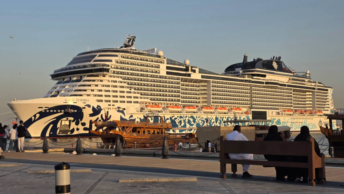 MSC Euribia in the Middle East