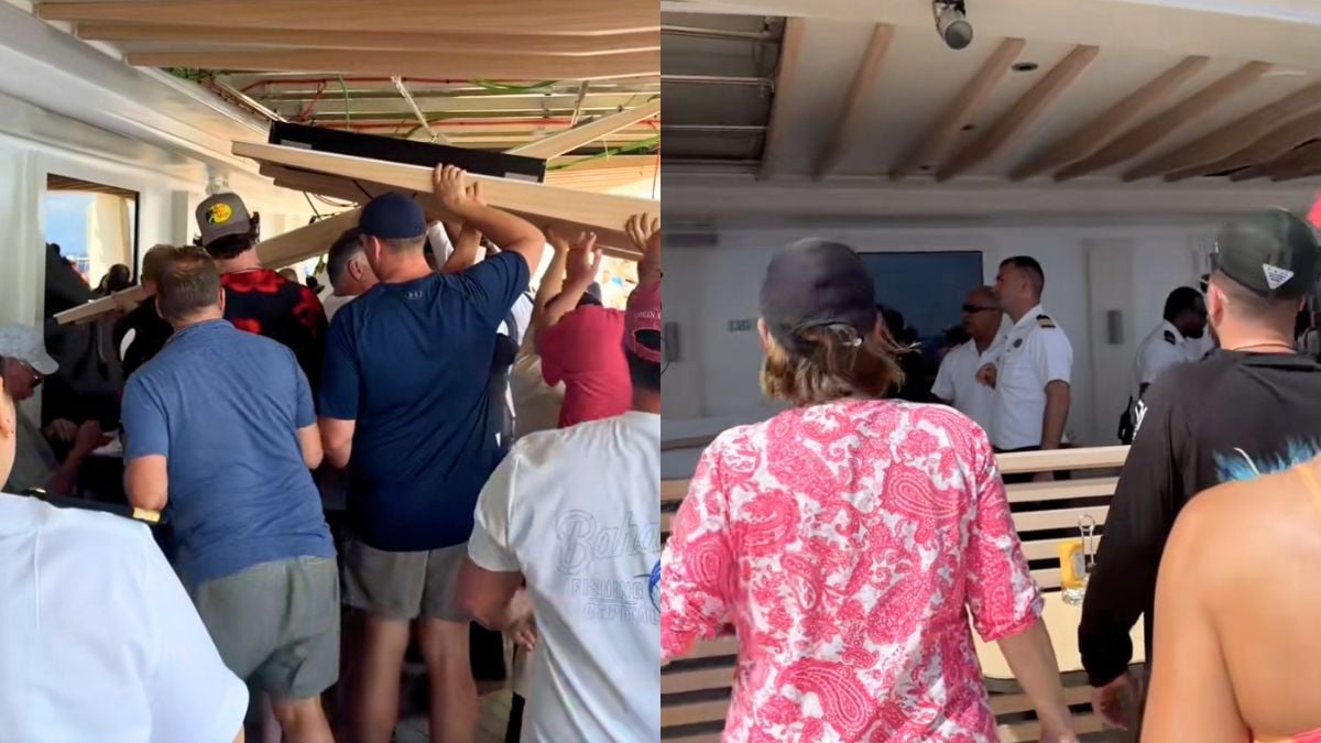 Ceiling Panels Collapse on Norwegian Luna