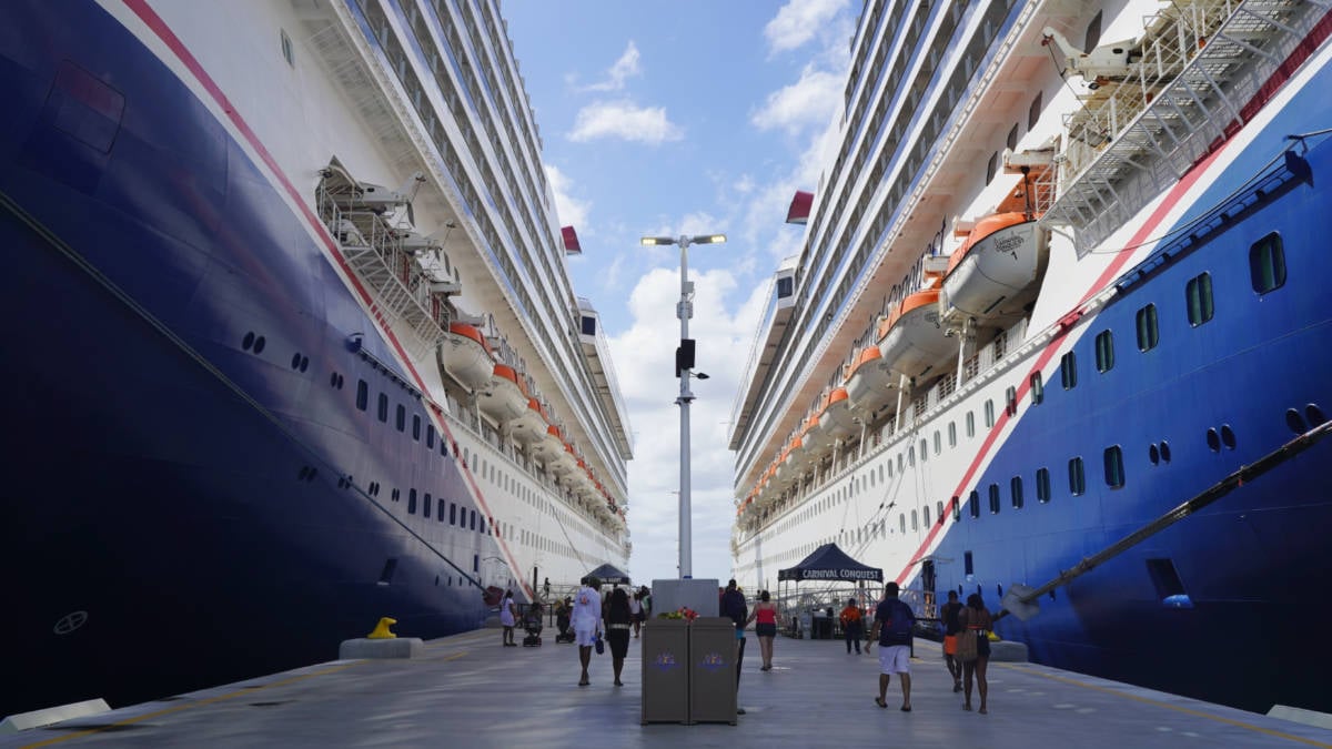 Carnival Cruise Ships at the Celebration Key Pier