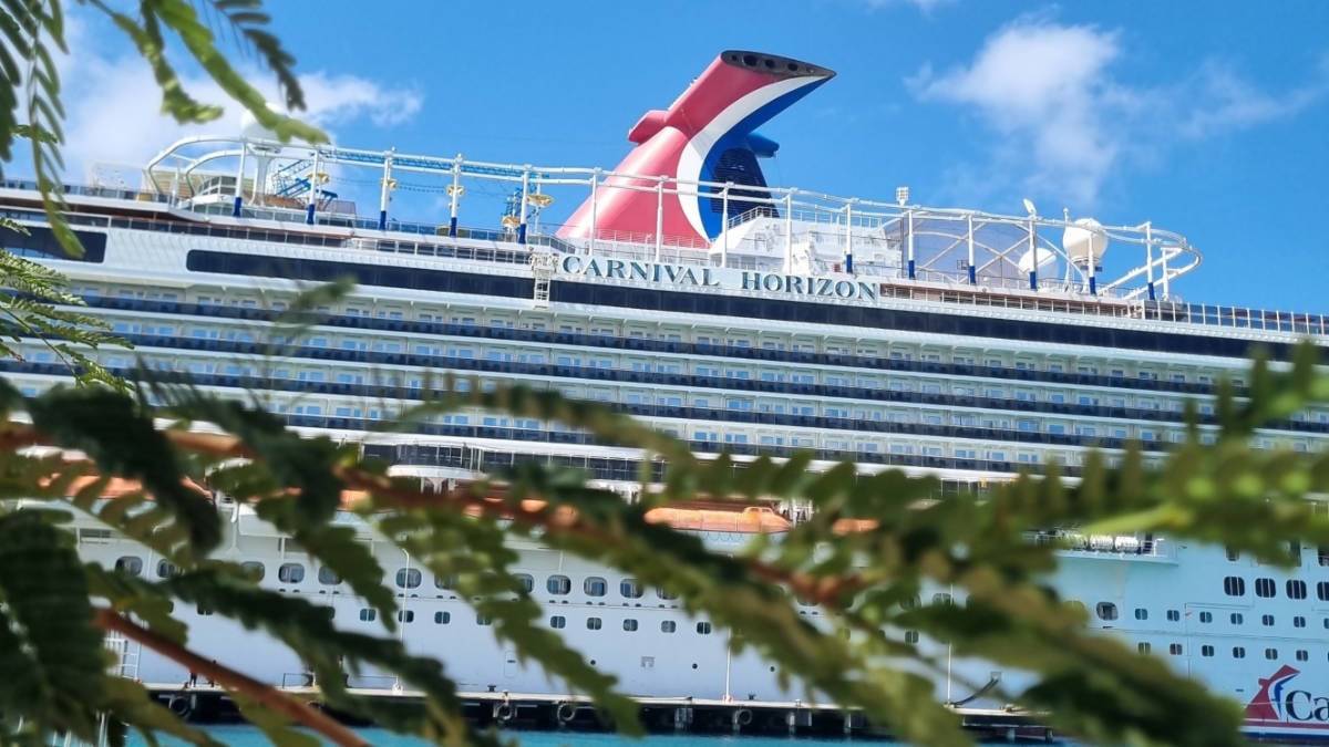 Carnival Horizon Cruise Ship in Bonaire