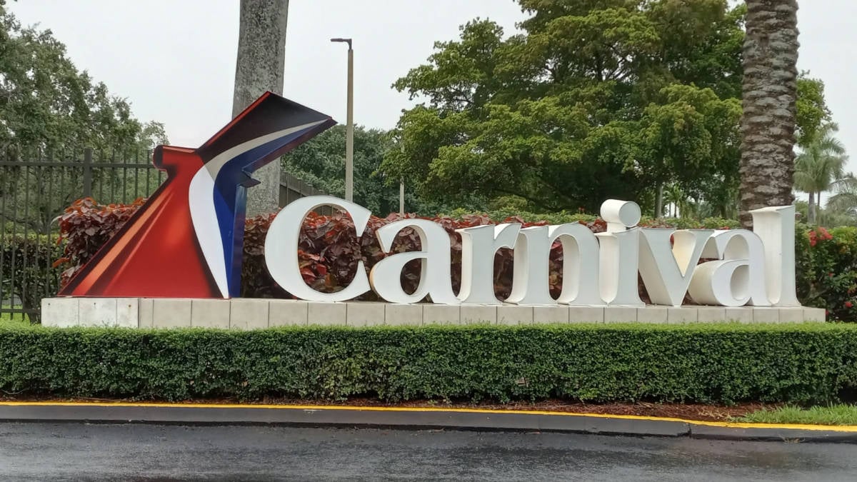 Carnival Cruise Line Sign