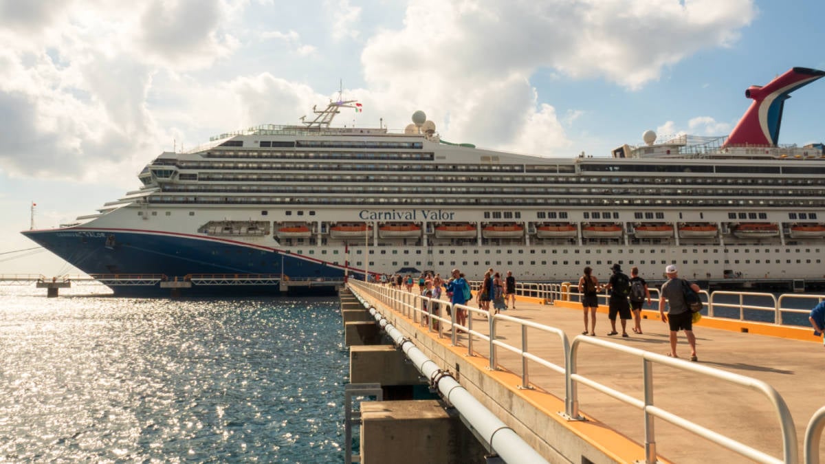 Carnival Valor Cruise Ship in Port