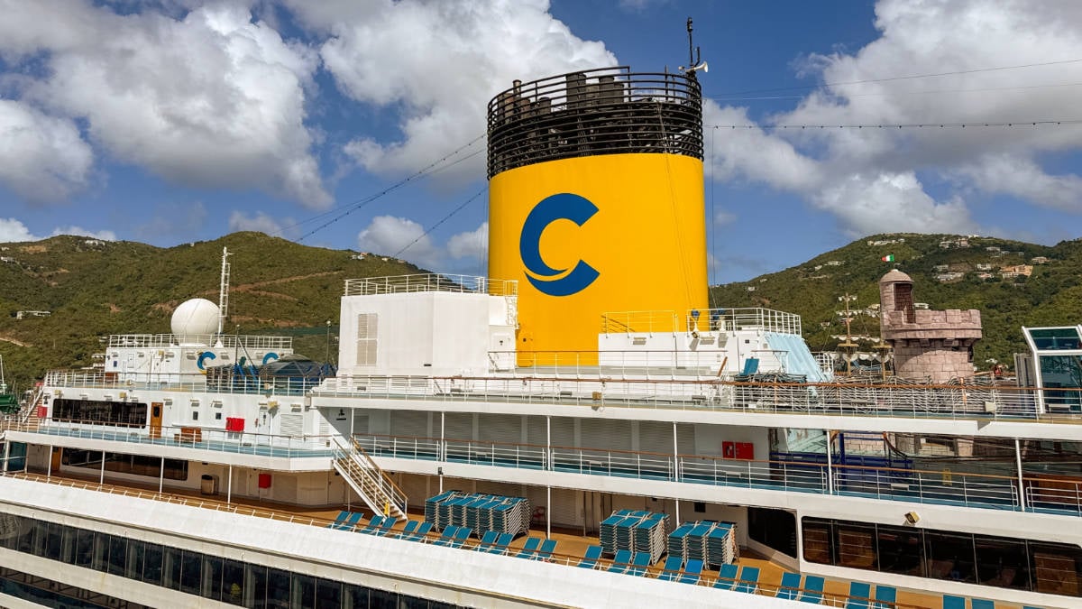 Costa Cruise Ship Funnel