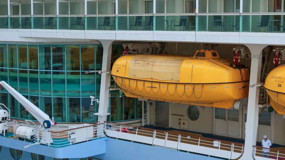 Lifeboat on Royal Caribbean's Freedom of the Seas