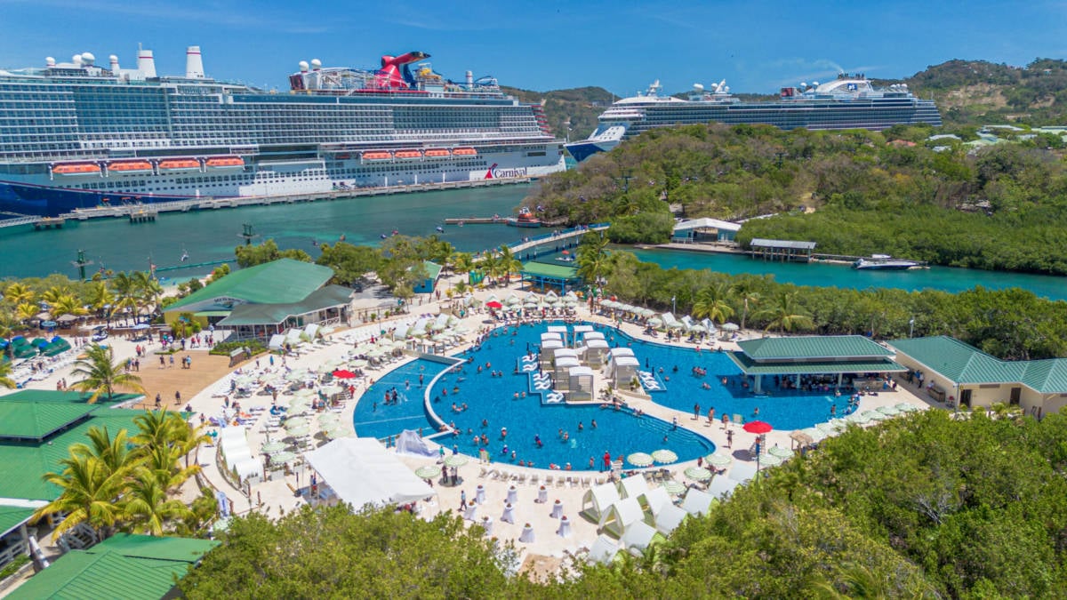 Carnival's New Isla Tropicale Pool Area