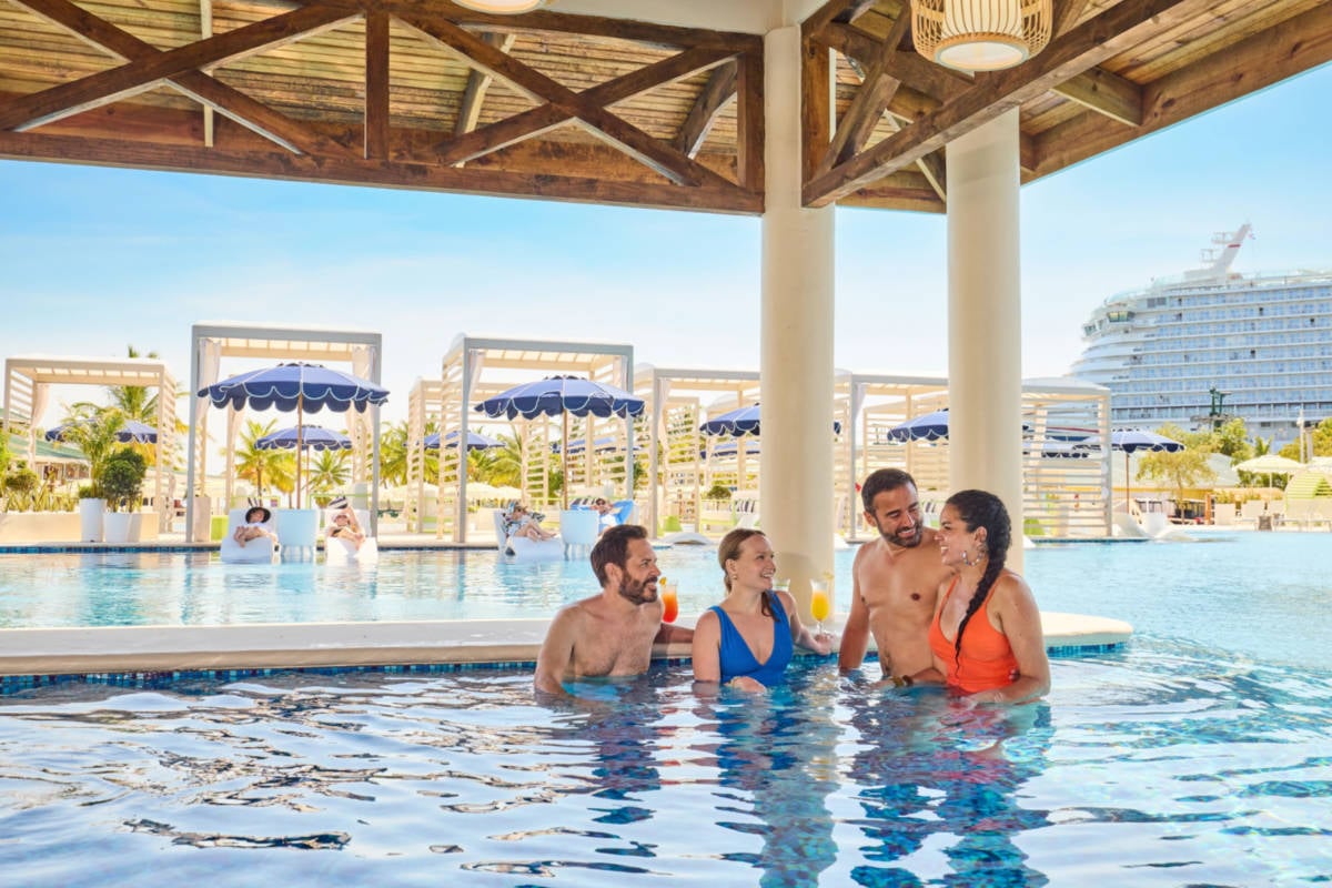 Carnival's New Isla Tropicale Pool Area