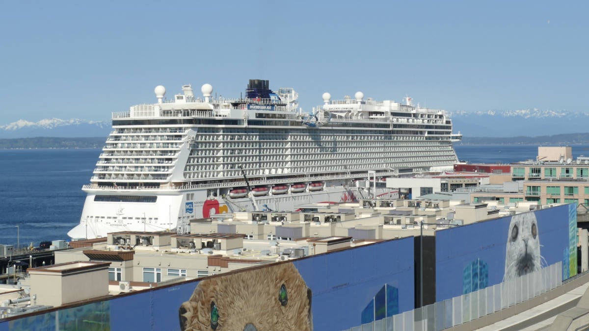 NCL Cruise Ship in Seattle