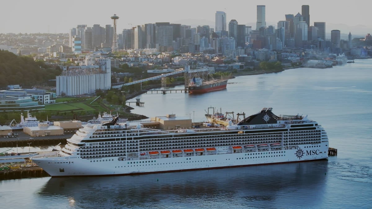 MSC Poesia Docked in Seattle