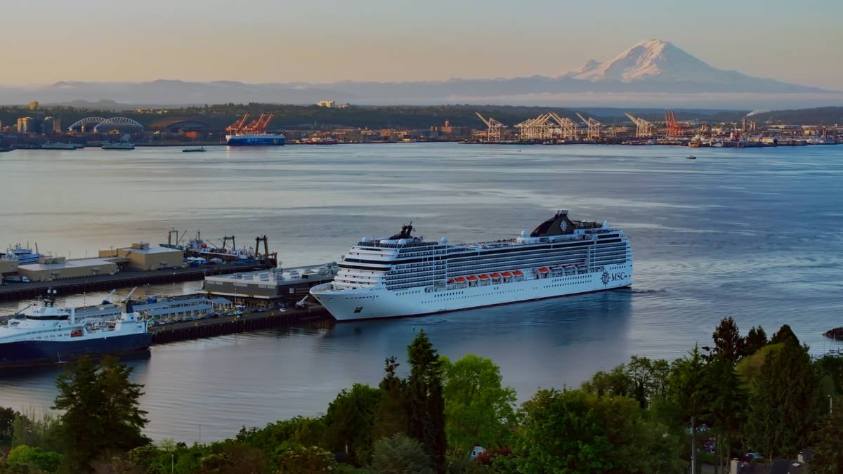 MSC Poesia Docked in Seattle