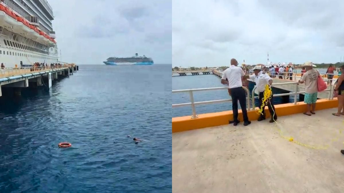 Carnival Breeze Passenger Off Pier