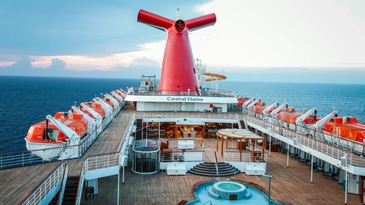 Carnival Elation Open Deck